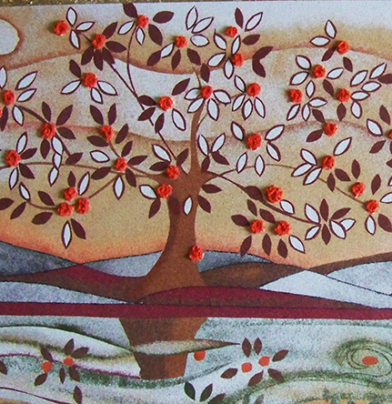 Foglie al vento - sabbie colorate Foglie al vento - sabbie colorate