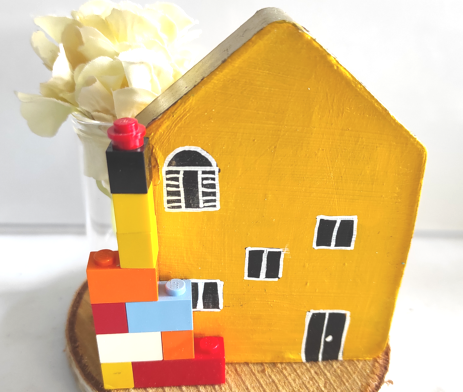 Le casette di Schegge Le casette in gesso e Lego